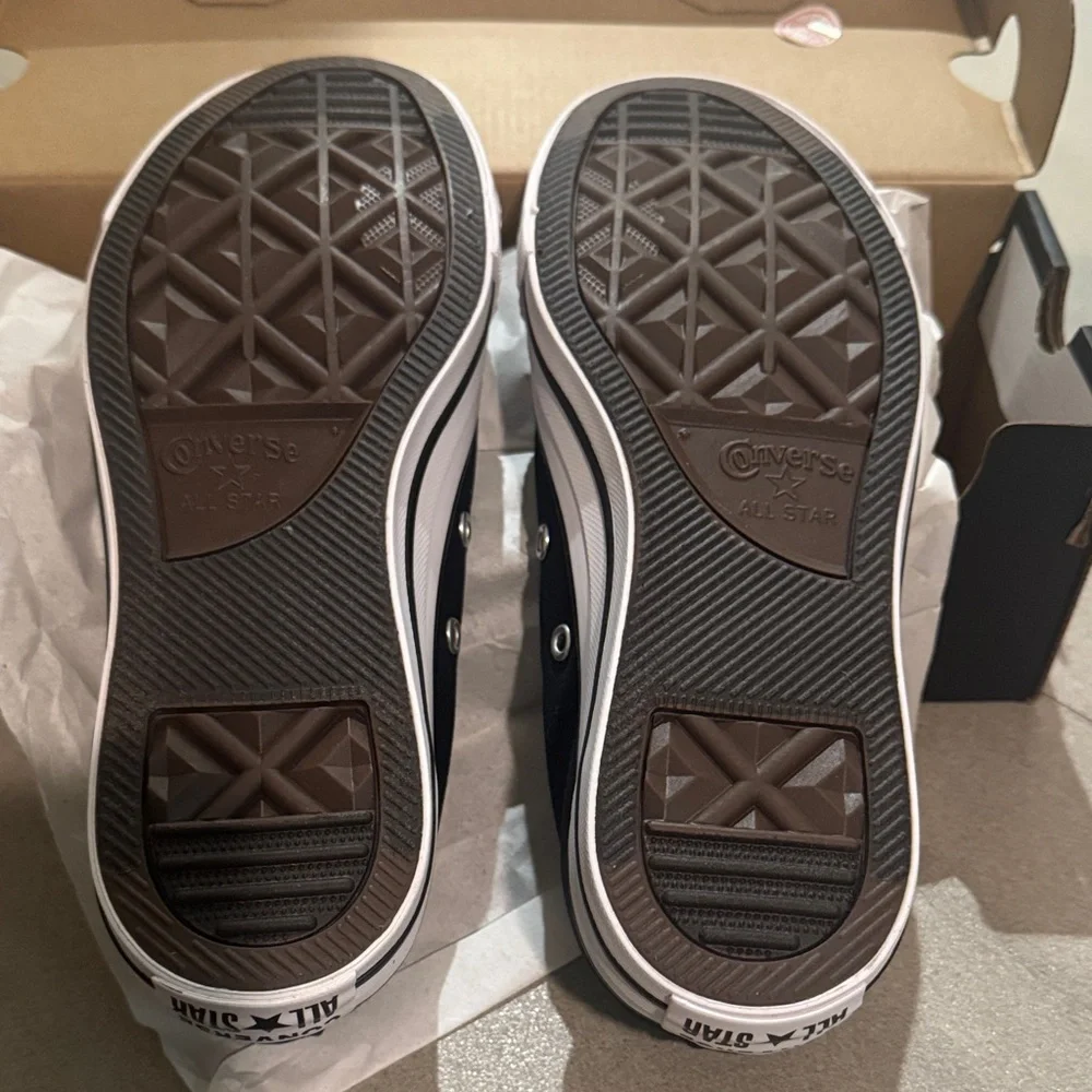 Converse Black & White Low Top Canvas Sneakers - Picture 2 of 4